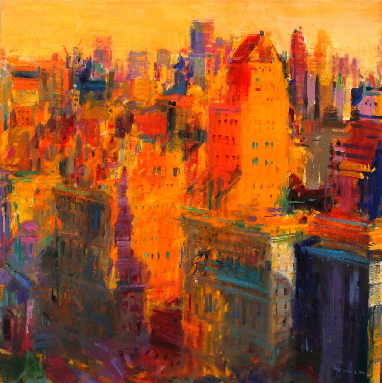 Manhattan von Peter Graham (Contemporary)