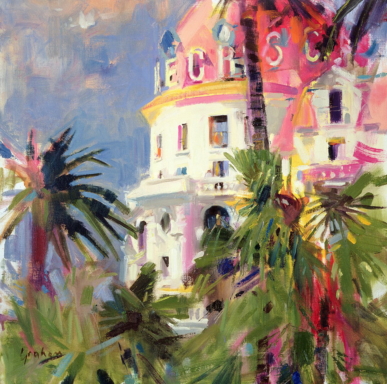 Riviera-Balkon, 2002 von Peter Graham (Contemporary)