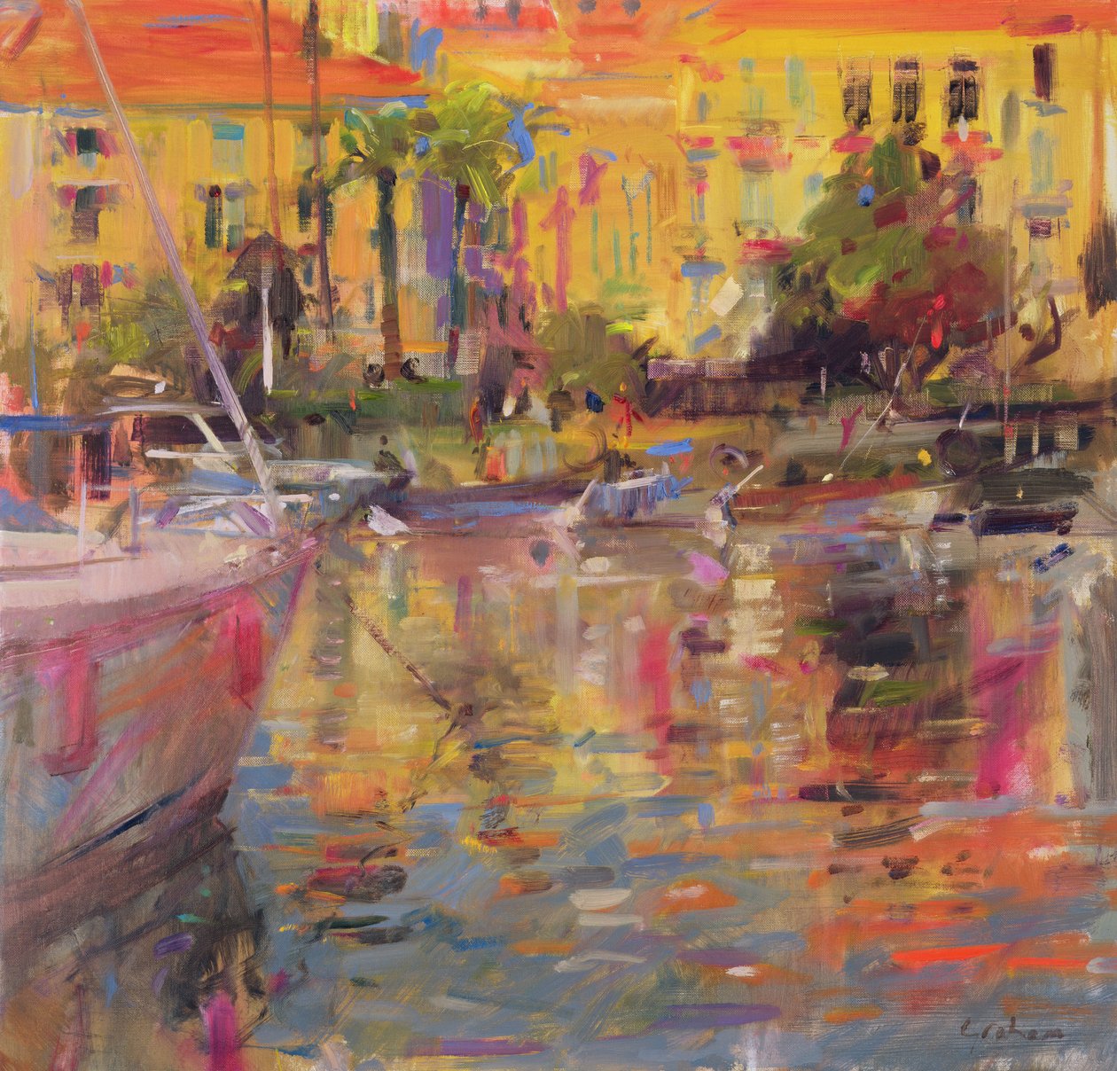 Riviera Anlegestellen von Peter Graham (Contemporary)