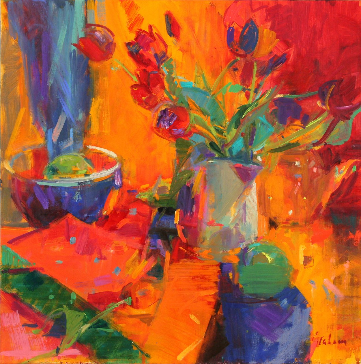Tulpen, 2012 von Peter Graham (Contemporary)