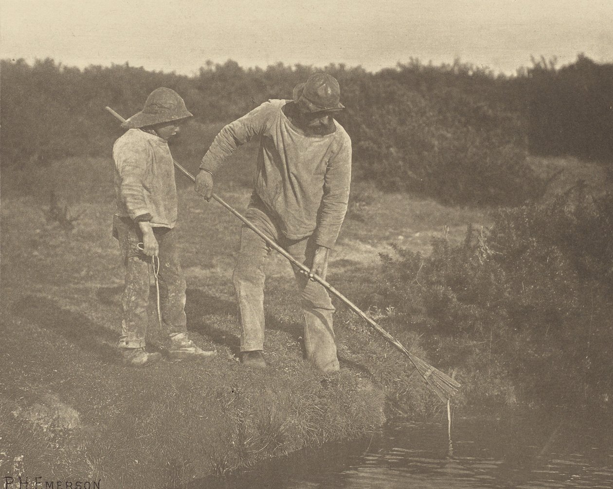 Aal-Fischen in den Gewässern von Suffolk von Peter Henry Emerson