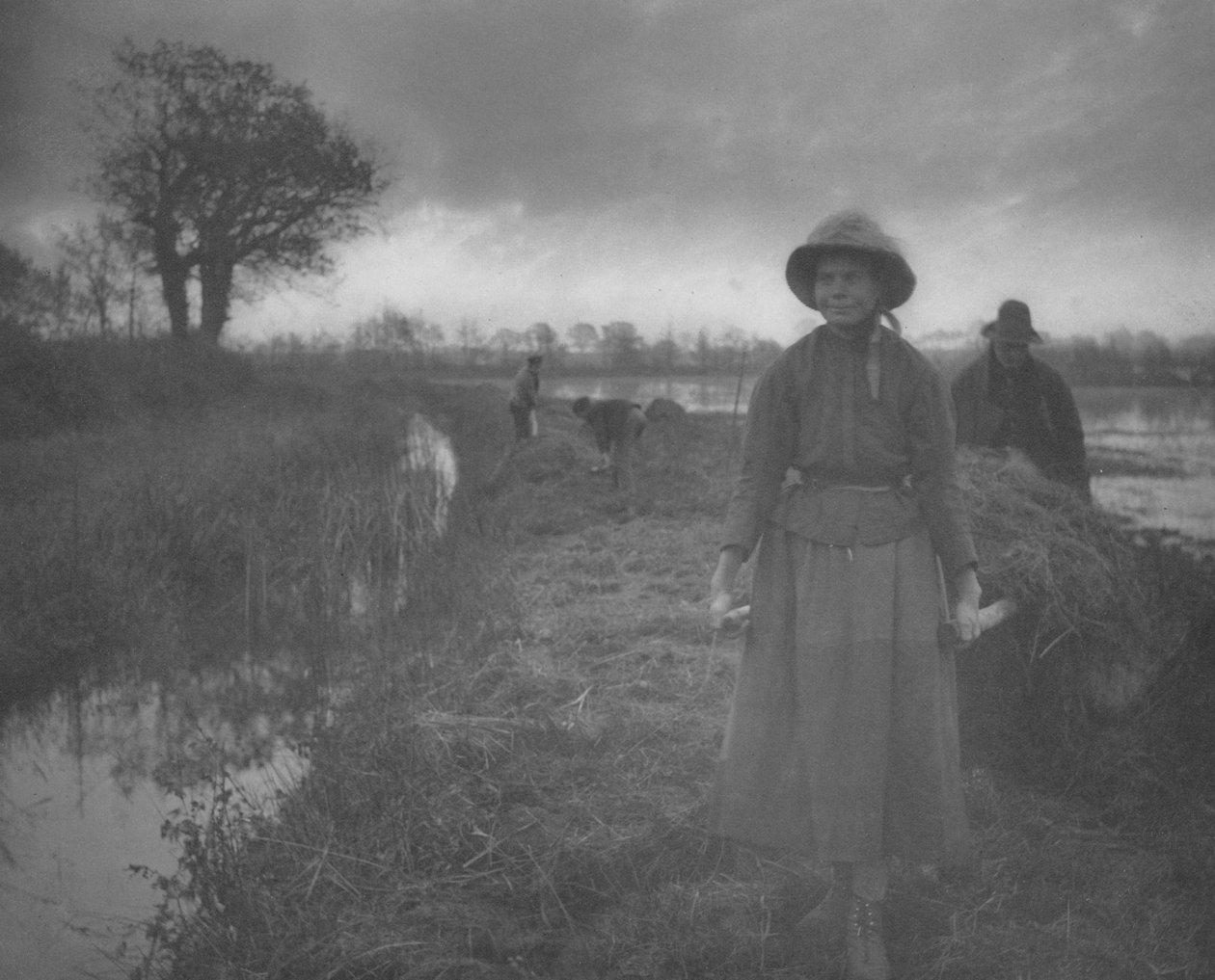 Heu auf dem Marsch polen von Peter Henry Emerson