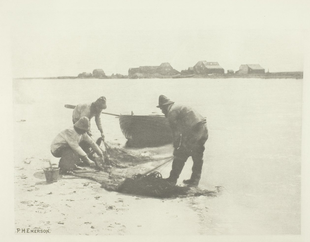 Schmelzen am Fluss Blythe (Suffolk) von Peter Henry Emerson