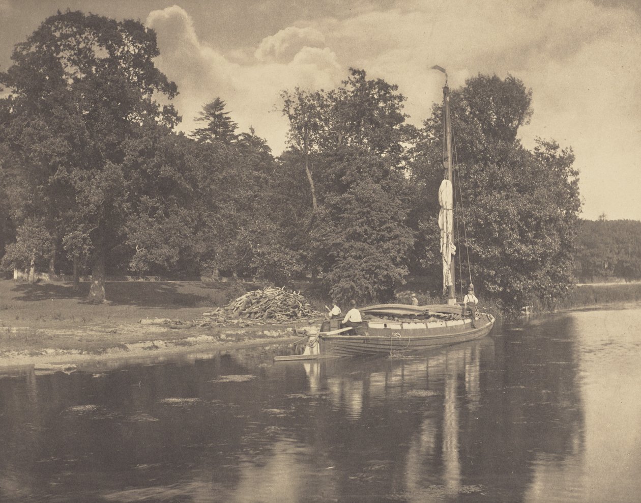 Der Fluss Bure bei Coltishall von Peter Henry Emerson