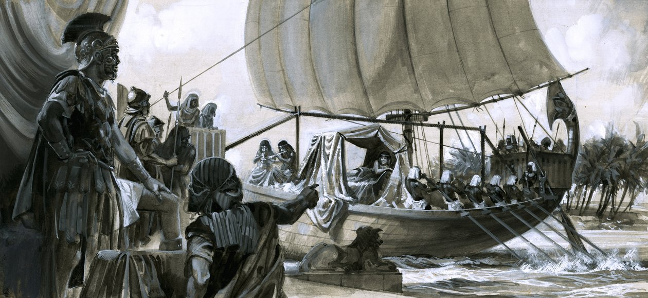 Kleopatra auf ihrer Barke von Peter Jackson