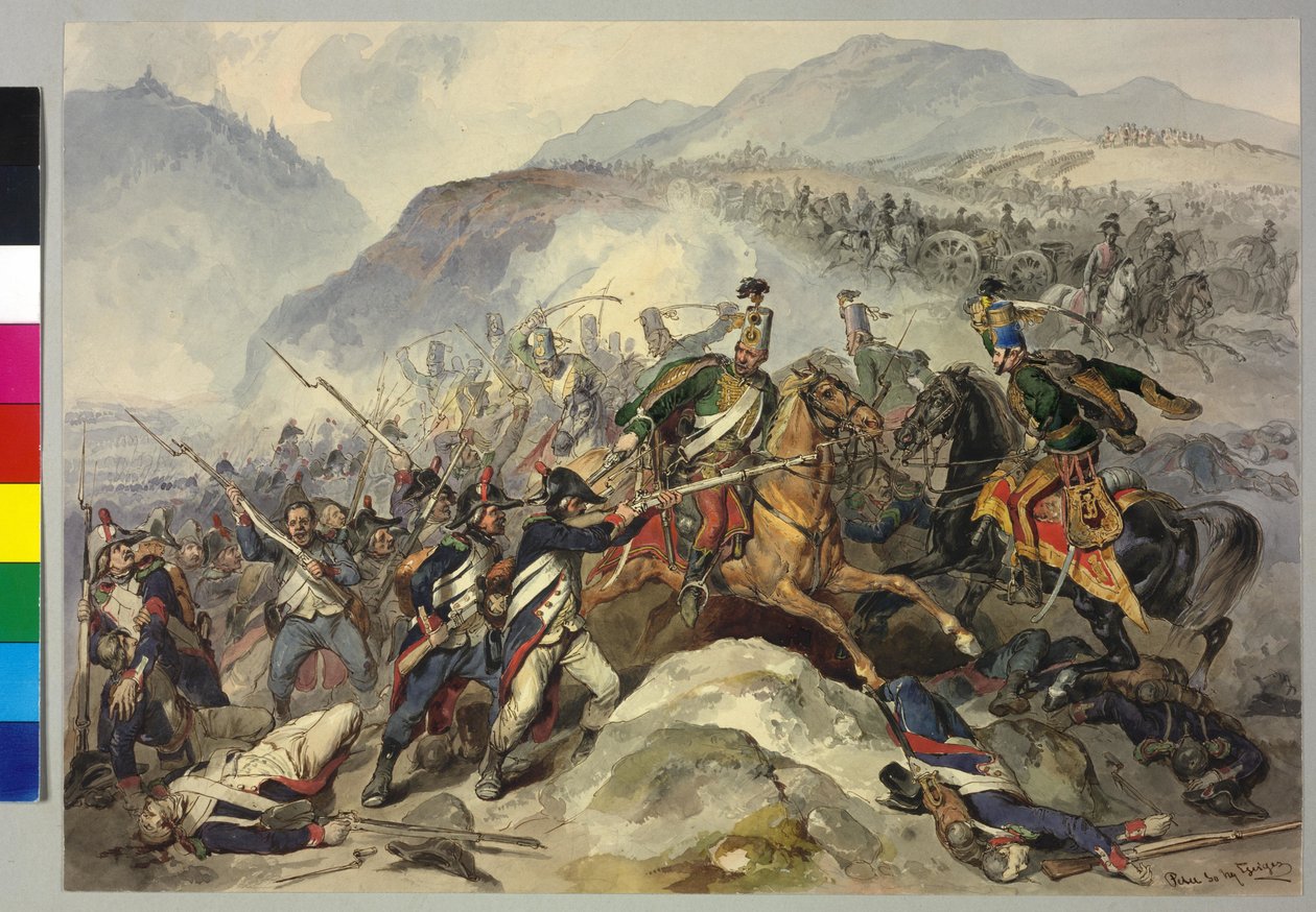Schlacht von Tarvis 1797 von Peter Johann Nepomuk Geiger