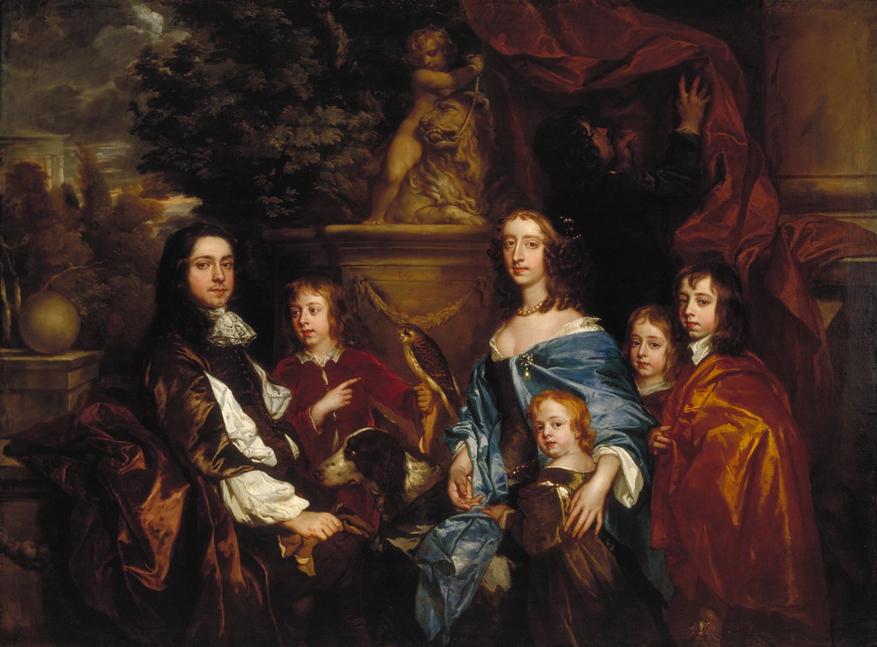 Sir Edward Hales und seine Familie, 1656 von Peter Lely