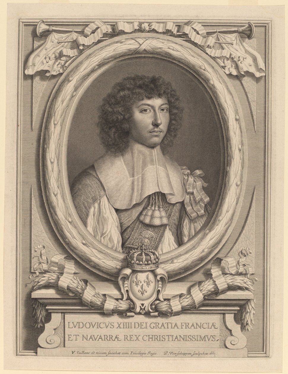 Ludwig XIV. von Peter Ludwig van Schuppen after Wallerant Vaillant