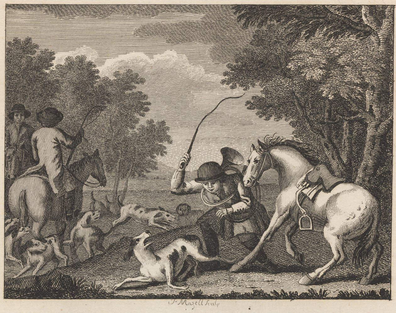 Der Hund und der Jäger von Peter Mazell