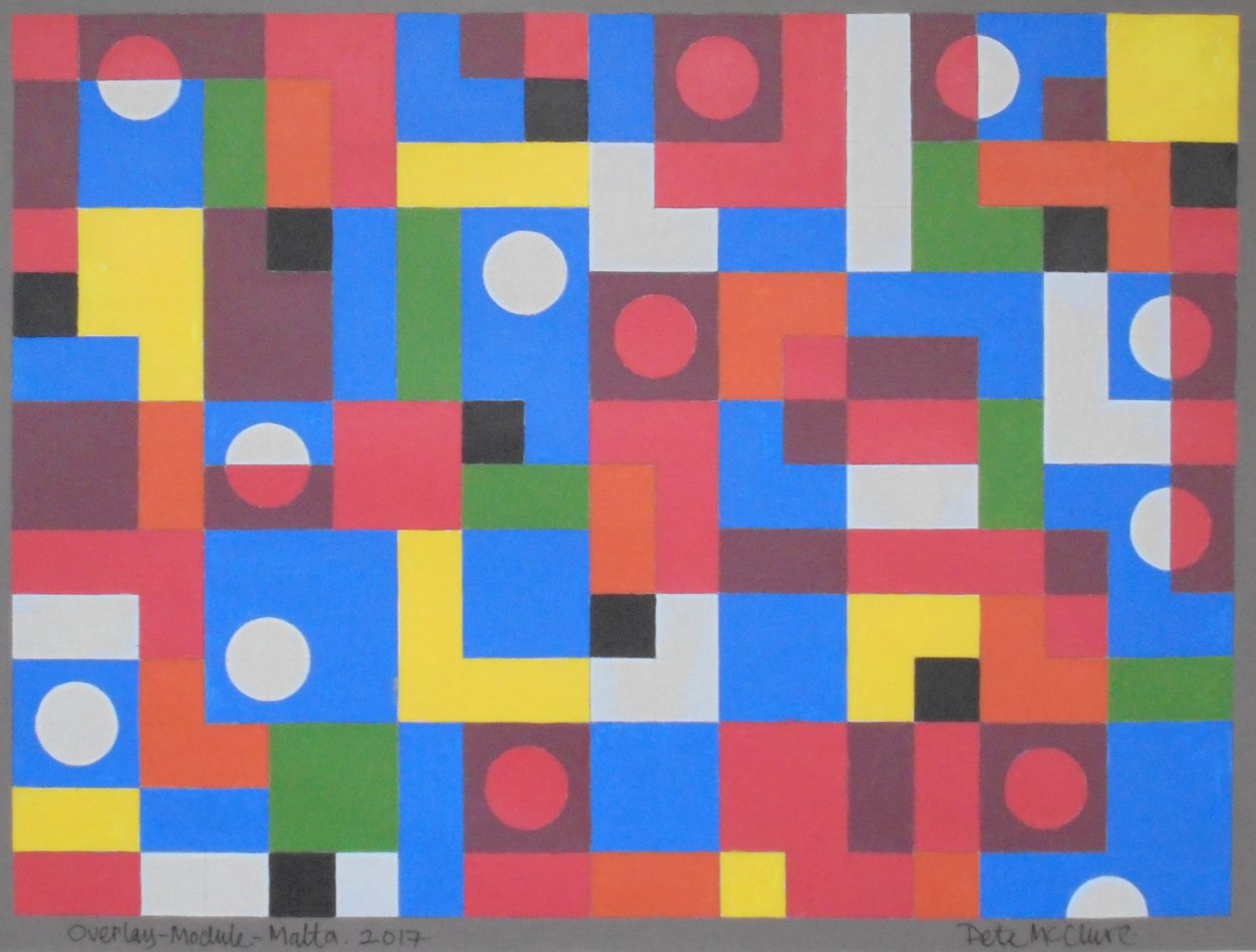 OVERLAY-MODULE-MALTA, 2017 von Peter McClure