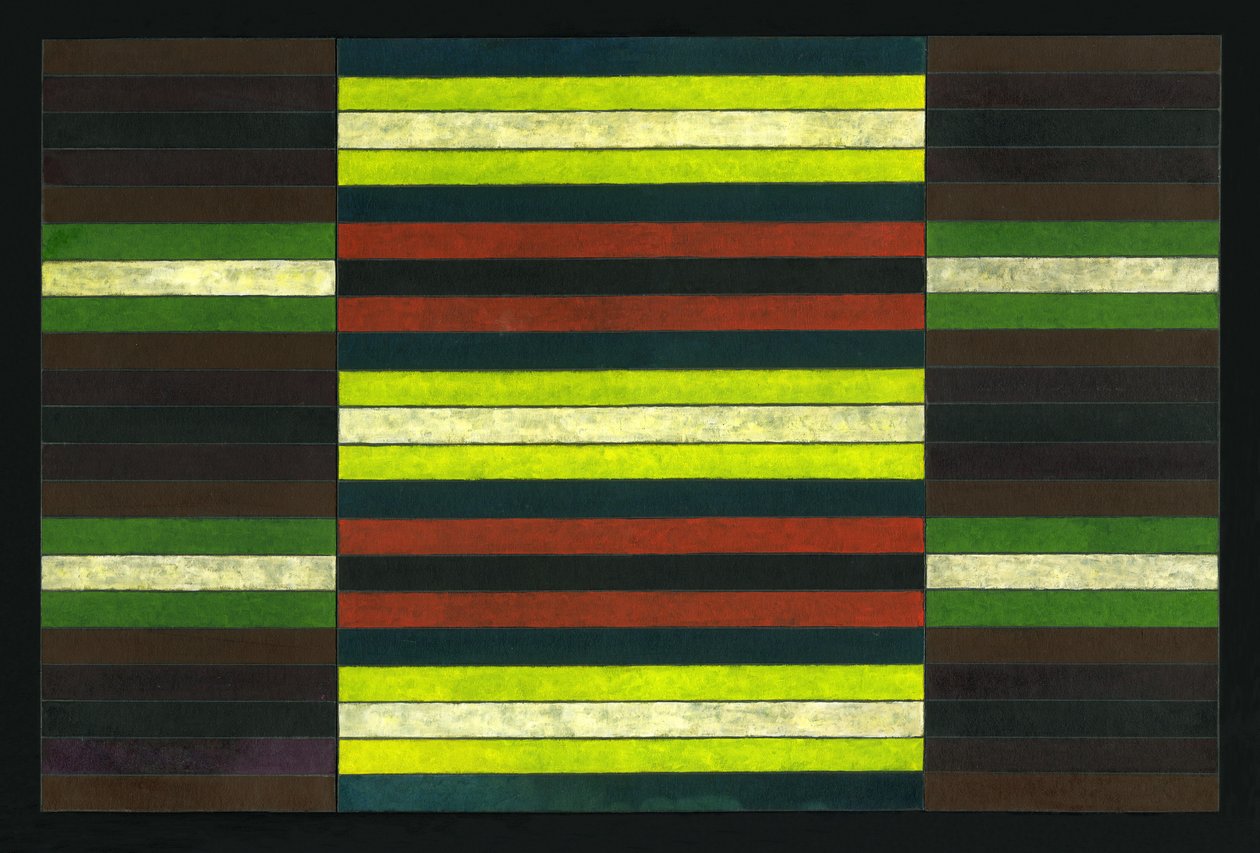 GESTREIFTES TRIPTYCHON Nr.6, 2003 von Peter McClure