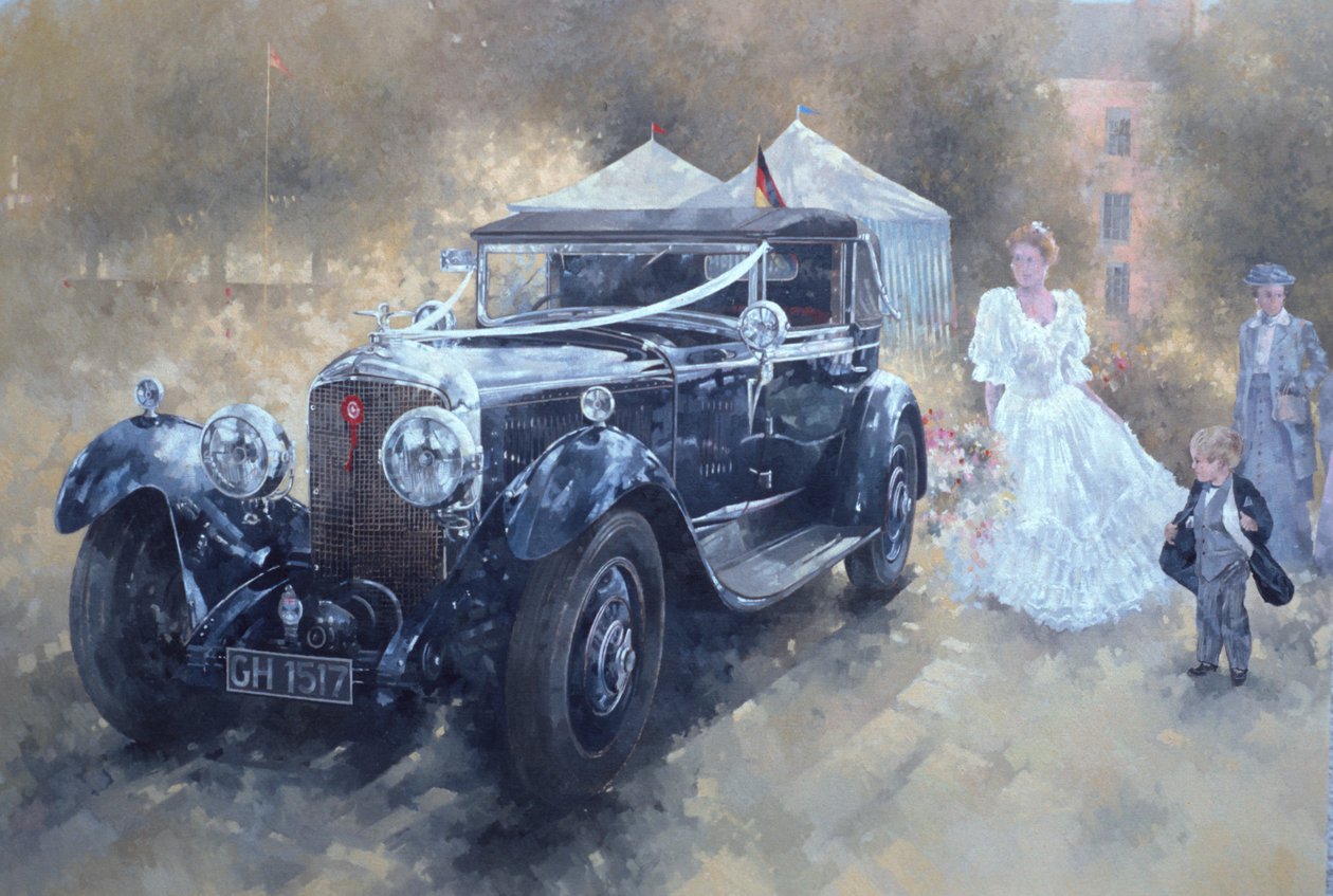 Bentley und Braut von Peter Miller