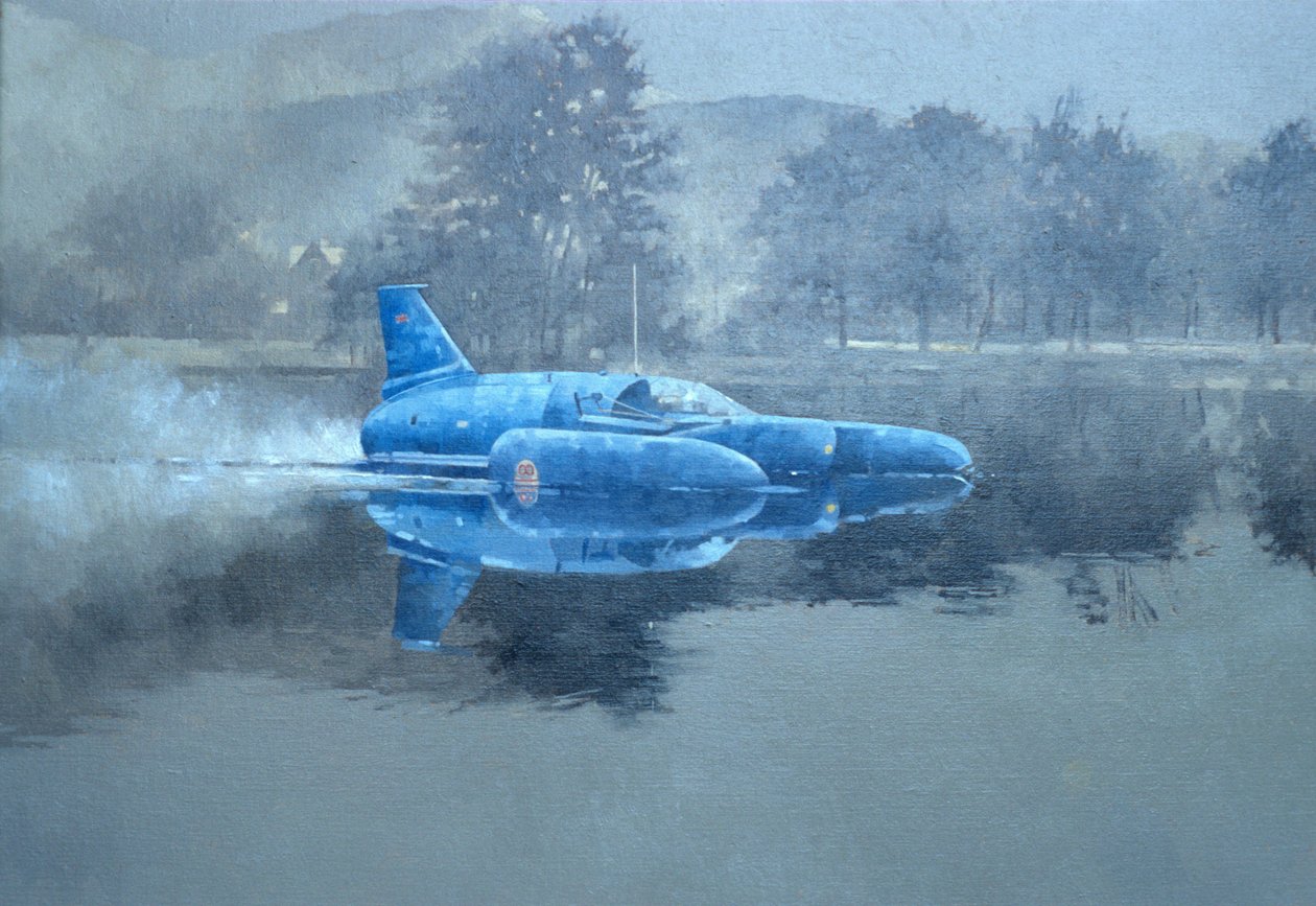 Donald Campbell und Blaukehlchen von Peter Miller