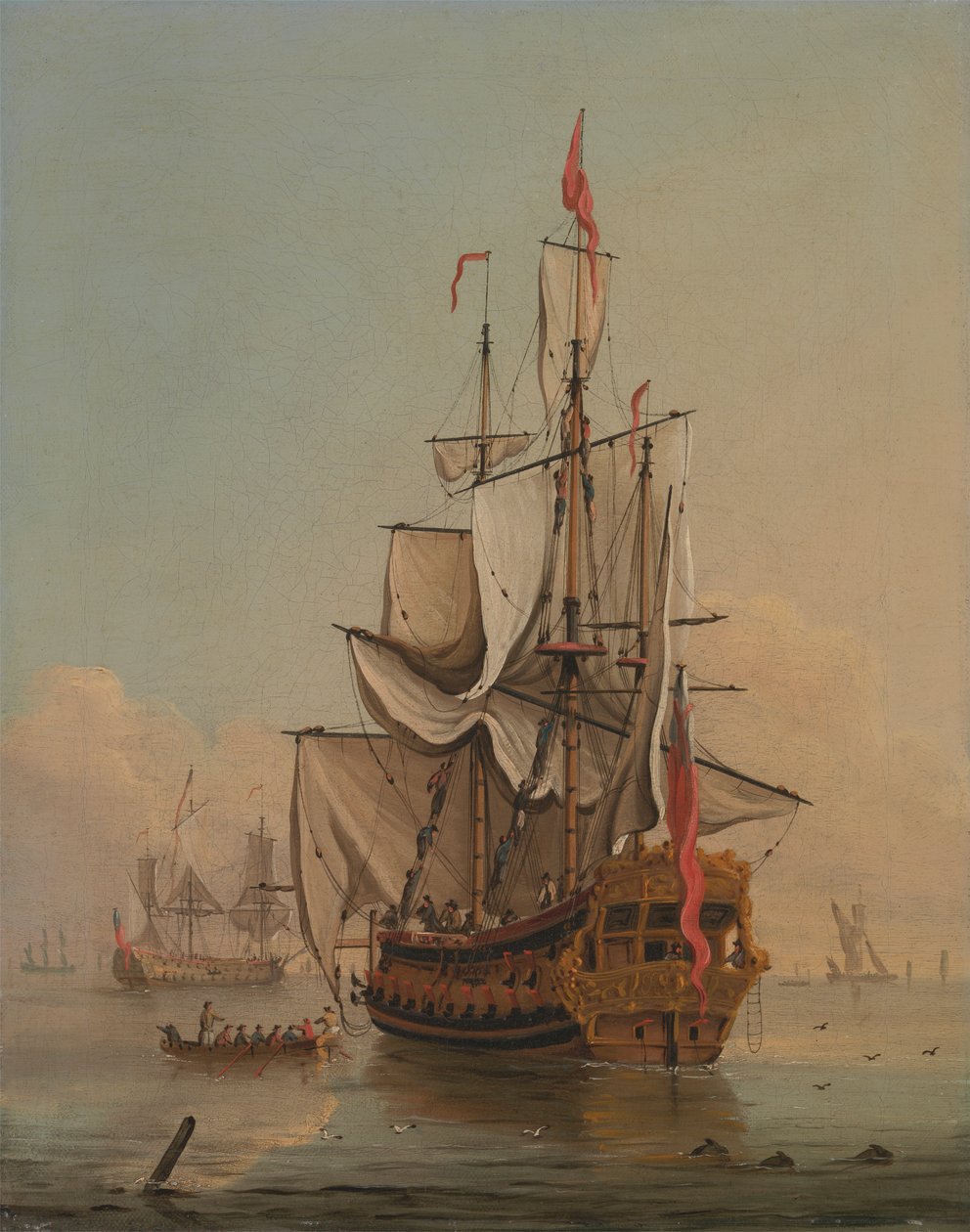Schiffe in der Ruhe von Peter Monamy