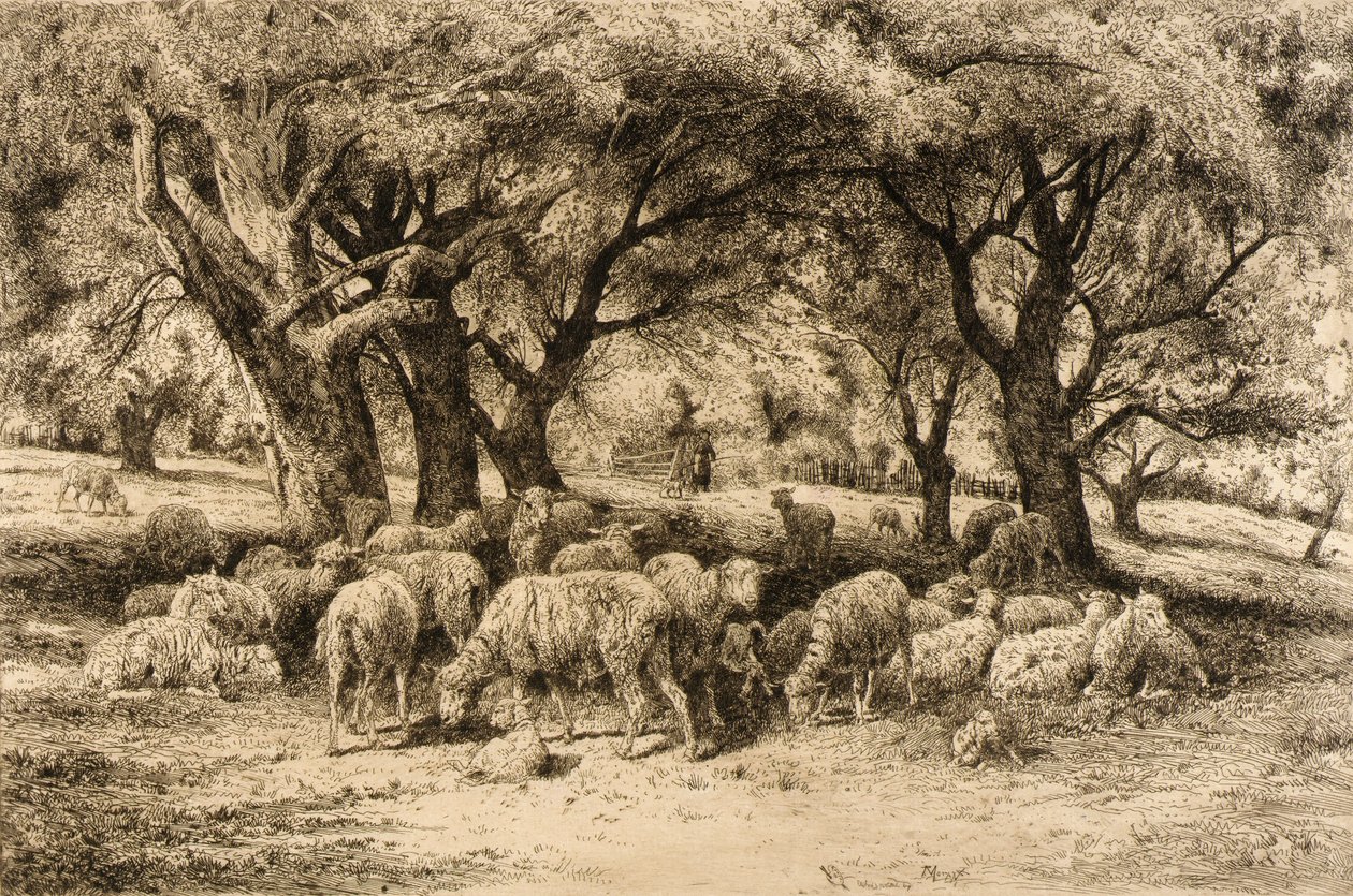 (Ein Obstgarten in Neuengland) von Peter Moran