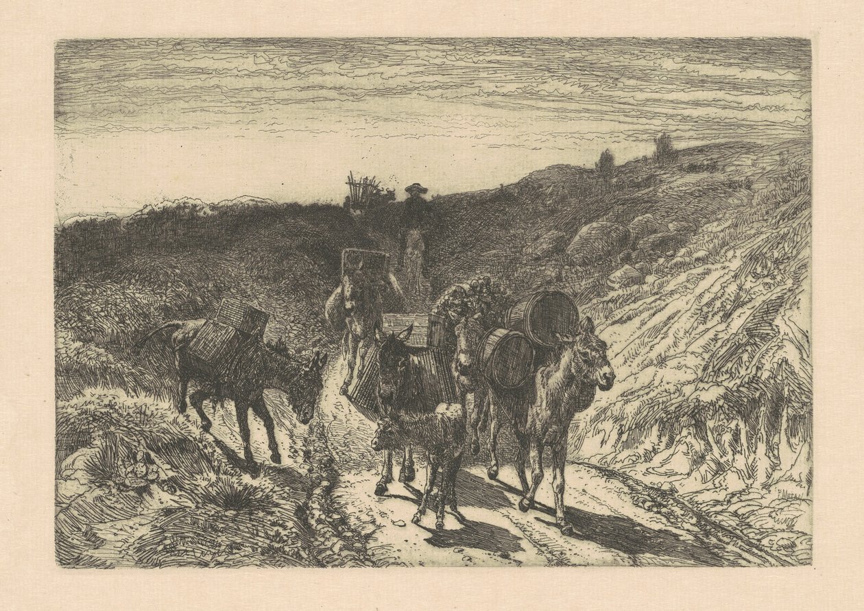 Der Burrow-Zug, New Mexico von Peter Moran