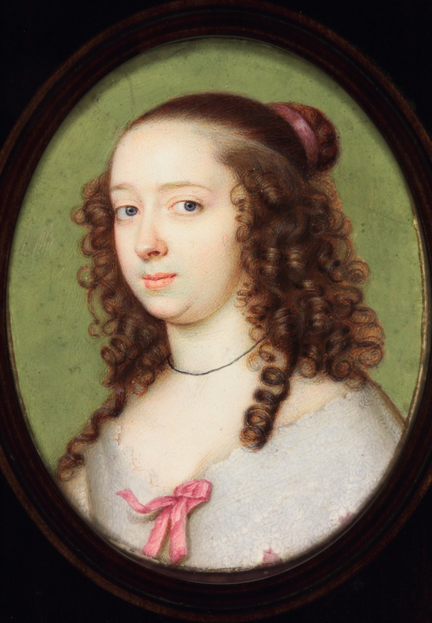 Lady Elizabeth Cecil, Gräfin von Devonshire (Emaille) von Peter Oliver