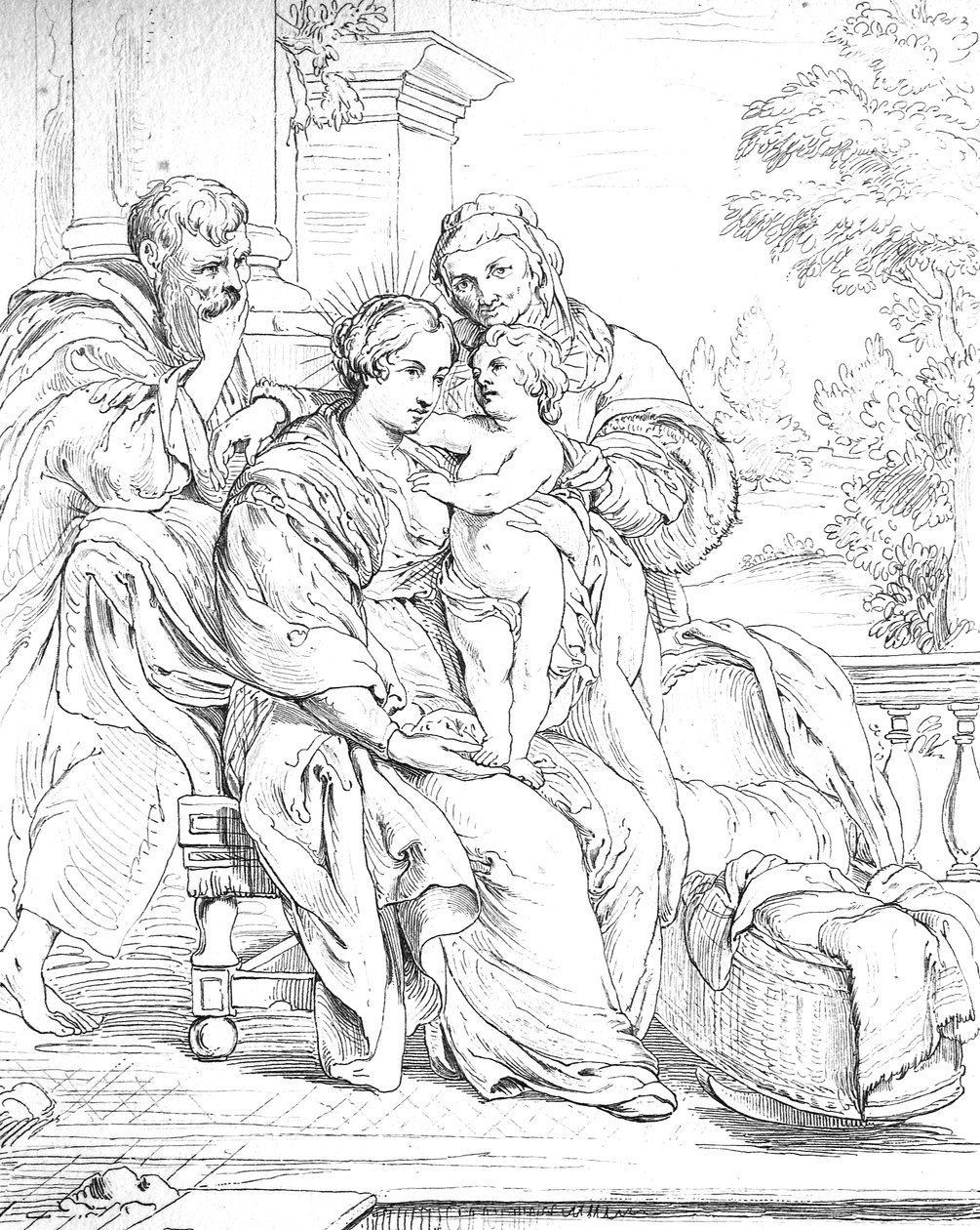Die Heilige Familie von Peter Paul (after) Rubens
