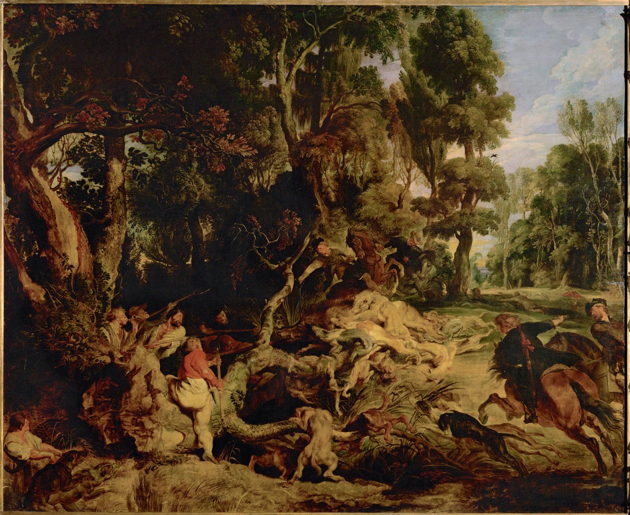 Wildschweinjagd von Peter Paul Rubens