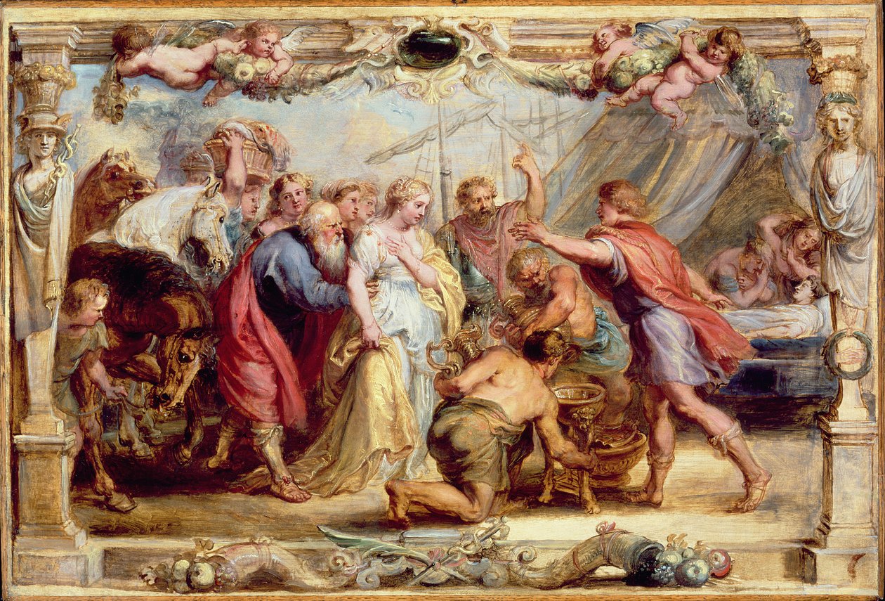 Briseis wird Achilles zurückgegeben, 1630-1631 von Peter Paul Rubens