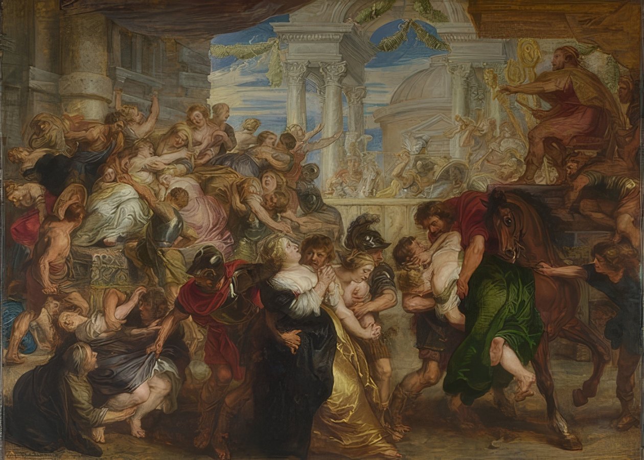 Der Raub der Sabinerinnen von Peter Paul Rubens