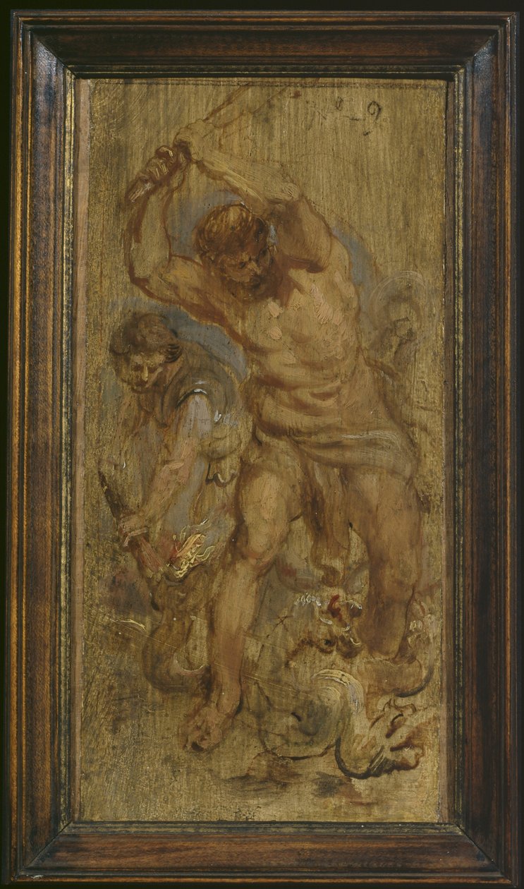 Herkules tötet die Hydra, um 1639 von Peter Paul Rubens
