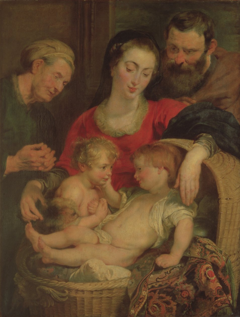 Heilige Familie des Korbes von Peter Paul Rubens