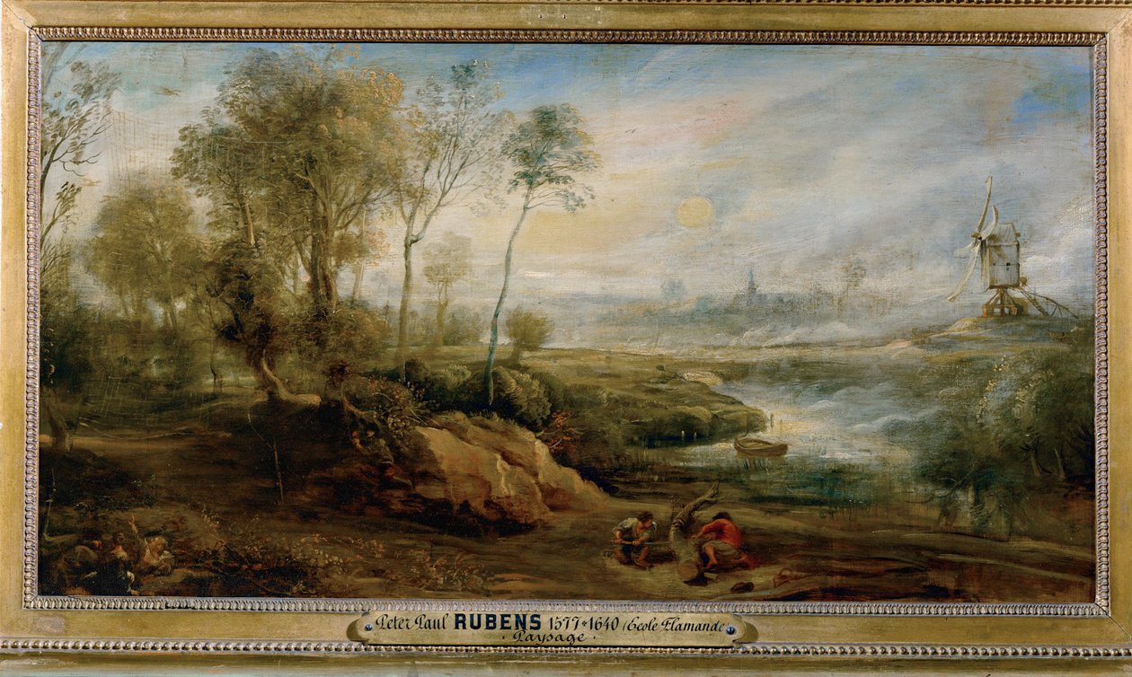 Landschaft mit Vogelfänger von Peter Paul Rubens