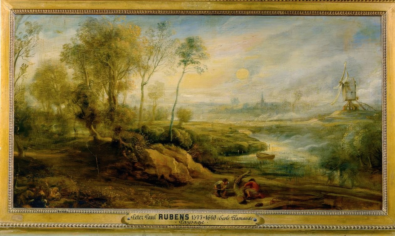 Landschaft mit Vogelfängern von Peter Paul Rubens