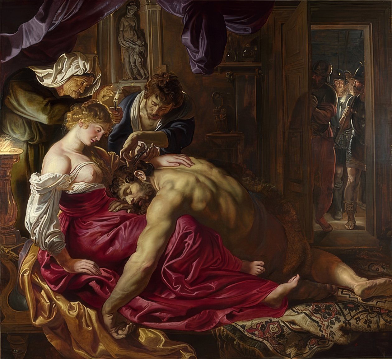 Samson und Delila. Um 1609-10 von Peter Paul Rubens