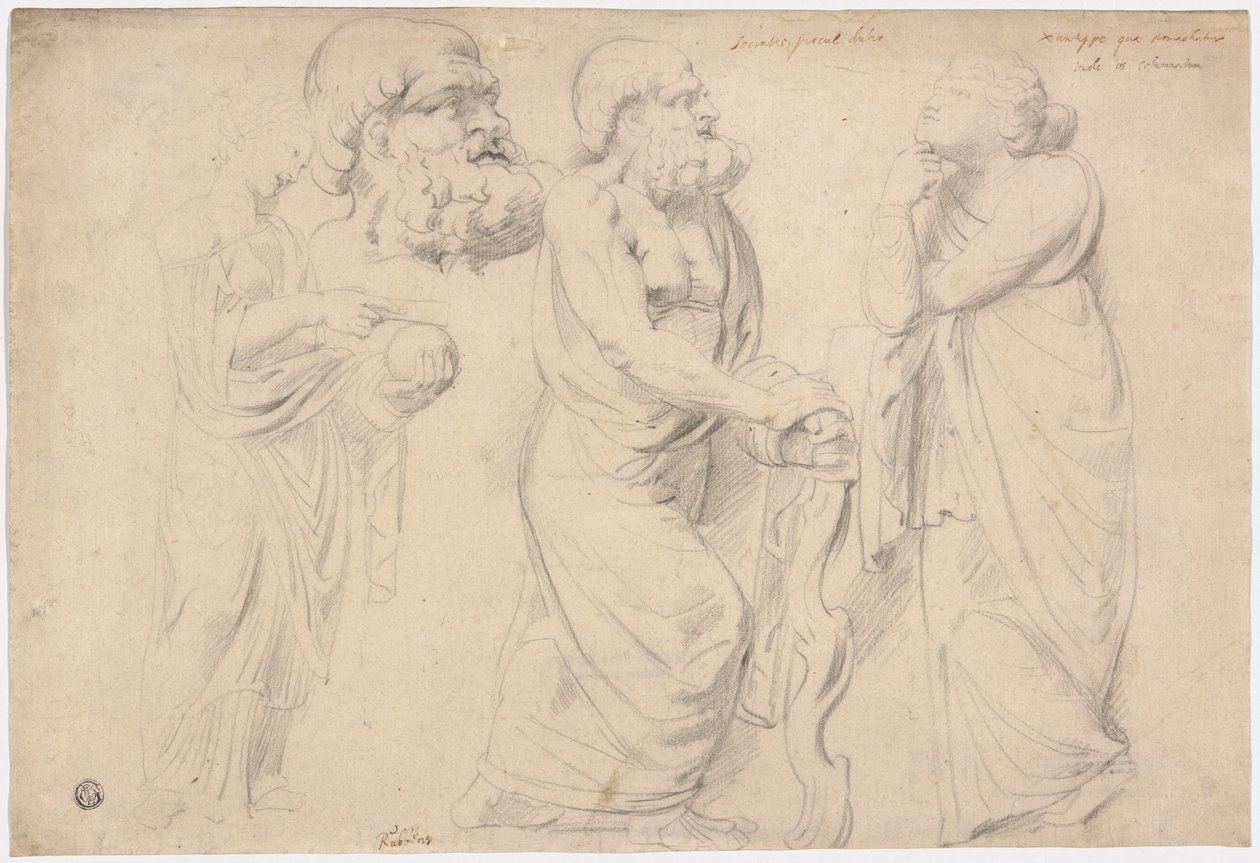 Studien eines römischen Sarkophags von Peter Paul Rubens