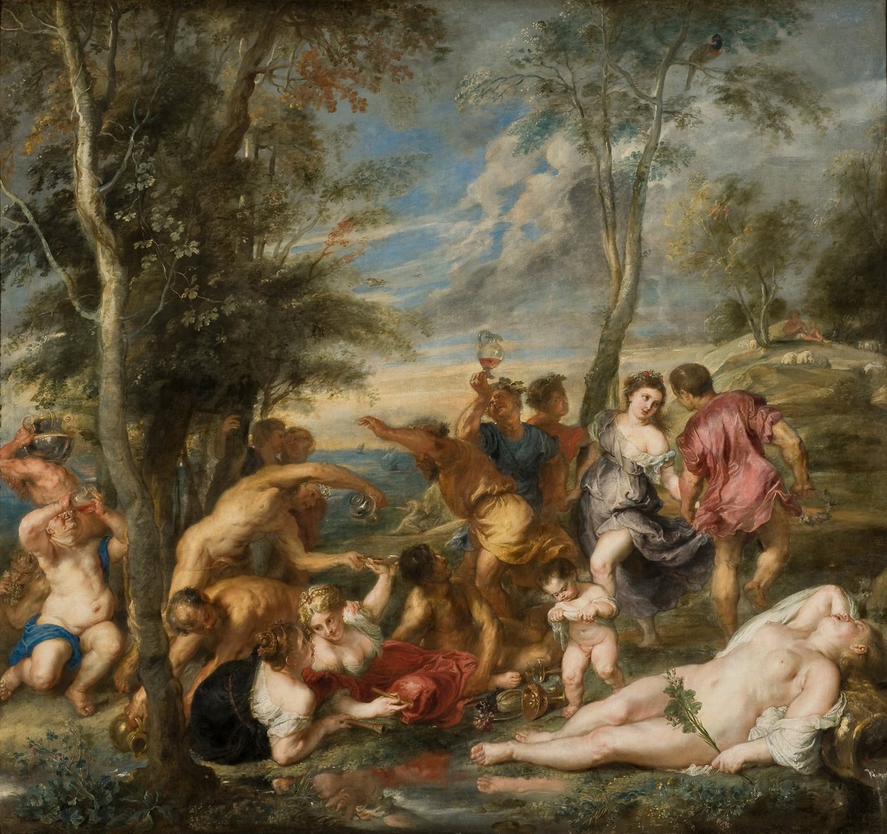 Das Bacchanal der Andrianer von Peter Paul Rubens