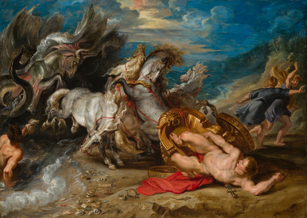Der Tod des Hippolytus, ca. 1611-13 von Peter Paul Rubens