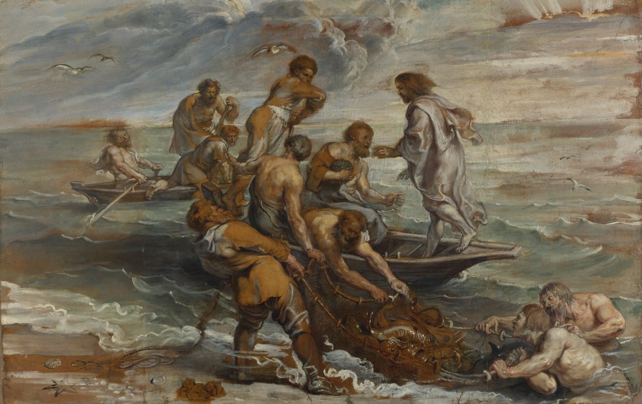 Der wunderbare Fischfang, 1618-1619 von Peter Paul Rubens