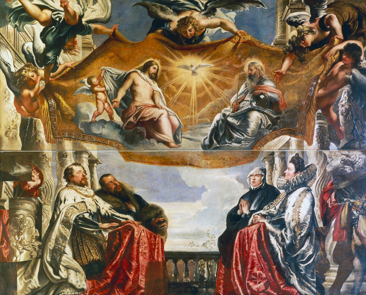 Dreifaltigkeit, verehrt von der Familie Gonzaga von Peter Paul Rubens