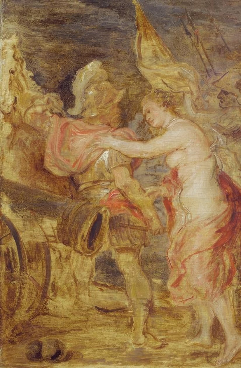 Venus begleitet Mars in den Krieg von Peter Paul Rubens