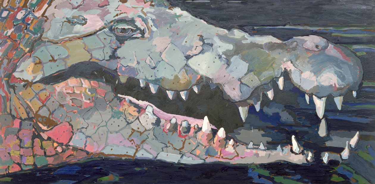 Weiter den Fluss hinunter - Das Krokodil von Peter Wilson