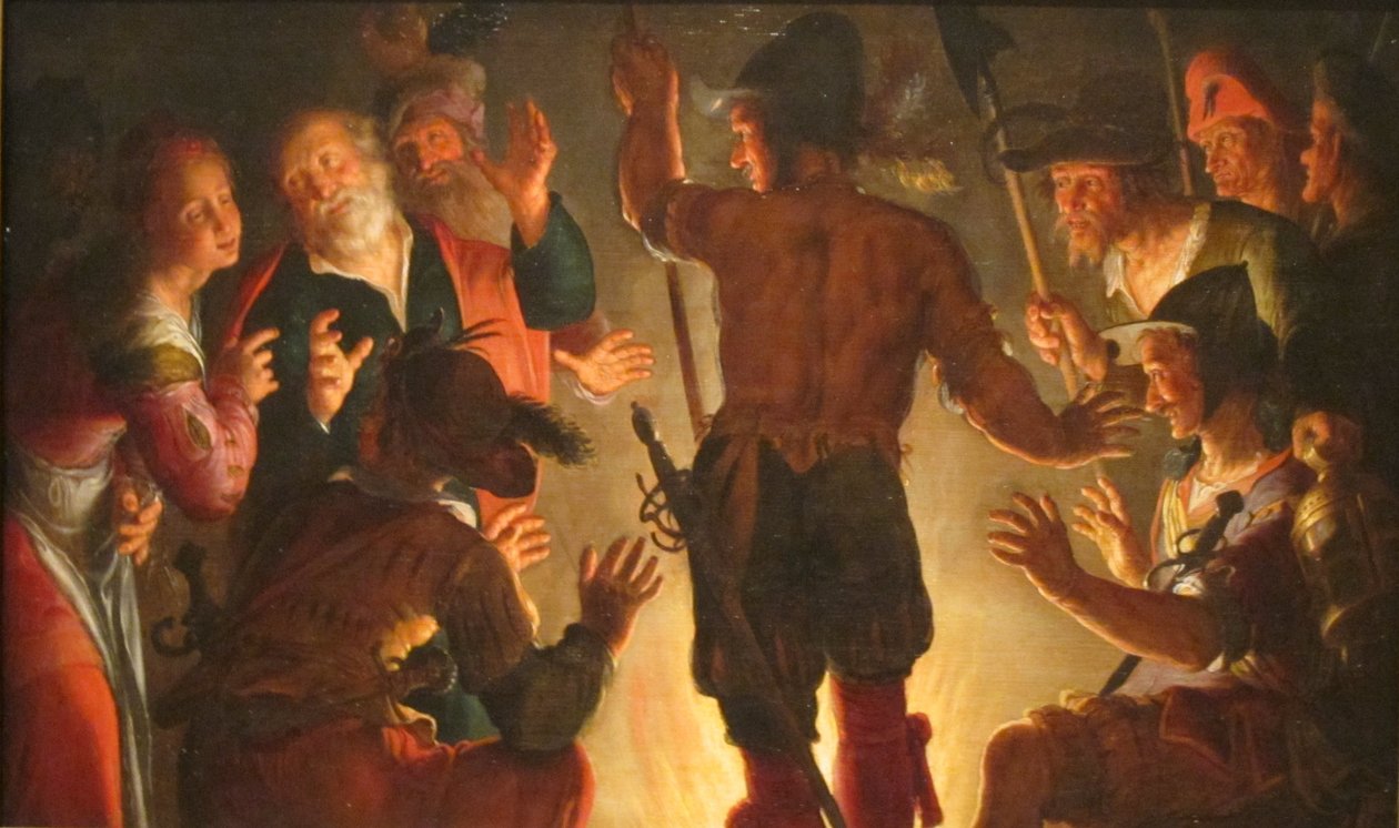 Die Verleugnung des Petrus von Peter Wtewael
