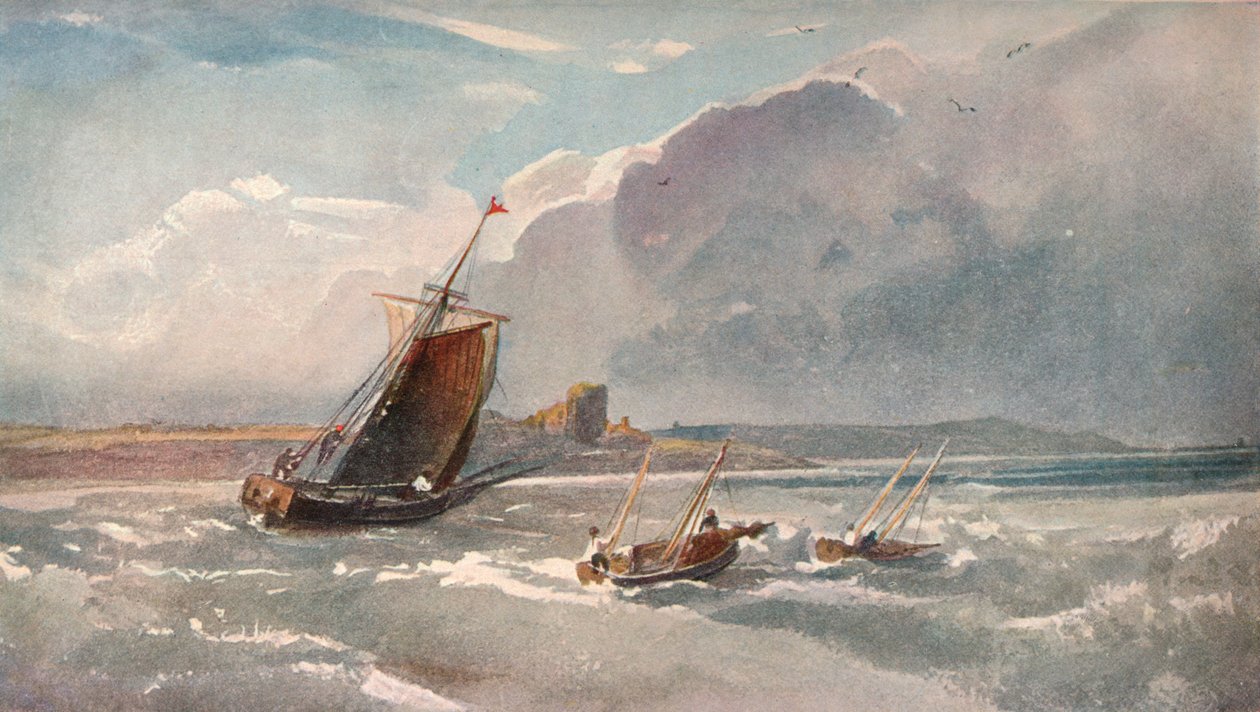 Nähern des Hafens, um 1820 von Peter de Wint