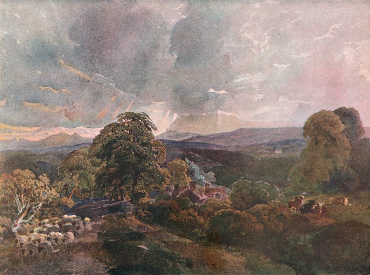 Sackbridge Hall, in der Nähe von Lowther von Peter de Wint