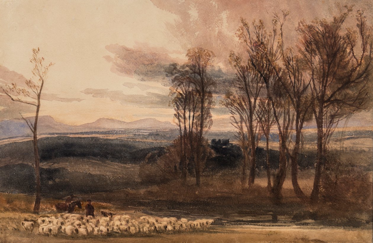 Winterdämmerung, ca. 1830 von Peter de Wint
