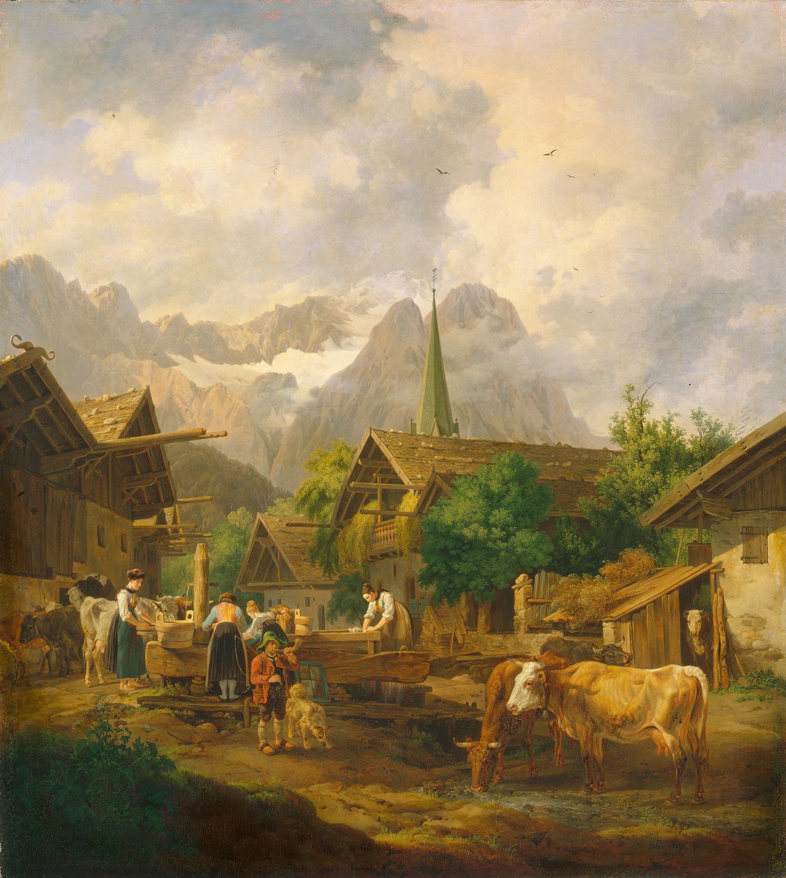 Morgen in Partenkirchen, 1819 von Peter von Hess