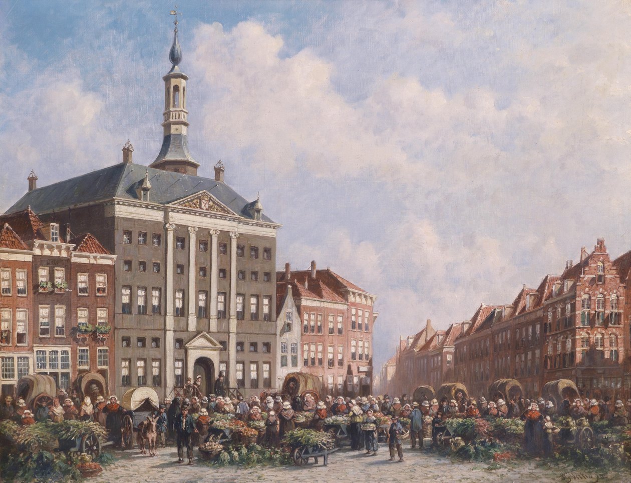 Blick auf den Markt in 