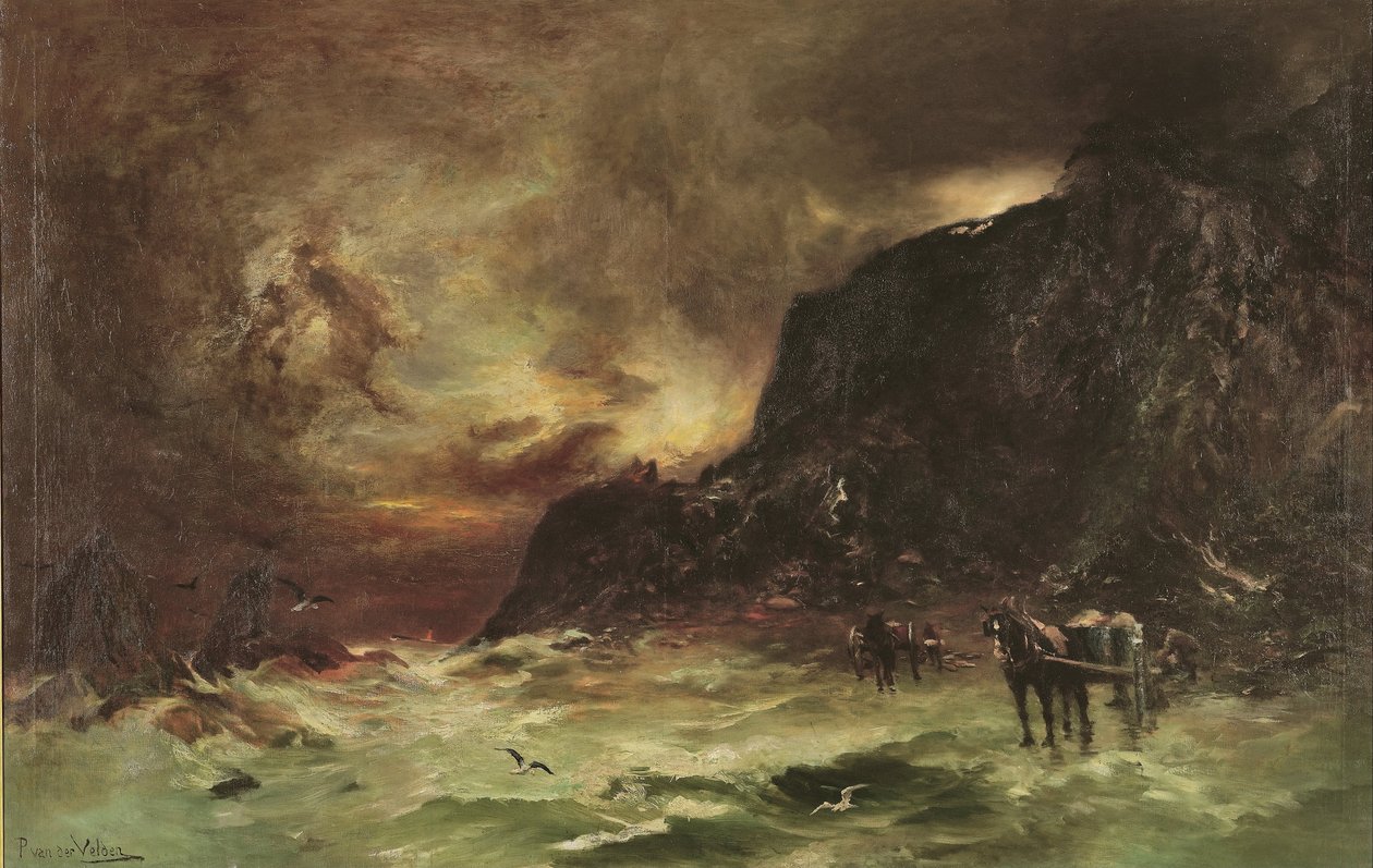 Sturm bei Wellington Heads von Petrus van der Velden