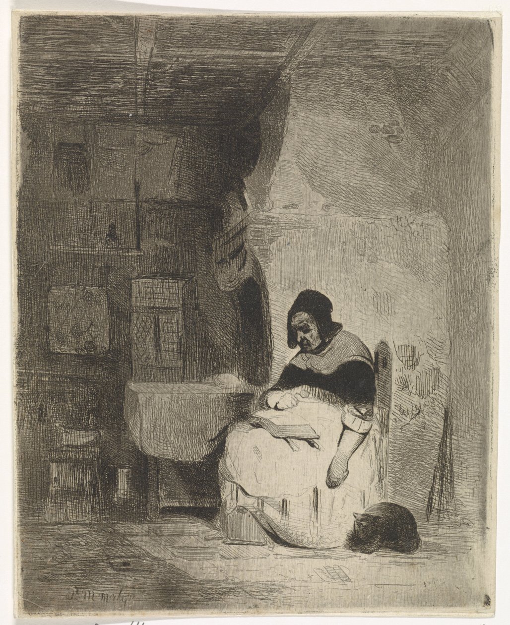 Lesende Frau von Petrus Marius Molijn