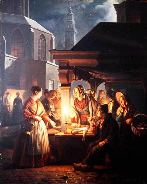 Der Fischstand von Petrus van Schendel