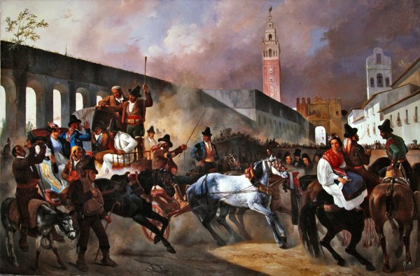 Ein Hochzeitszug in Sevilla von Pharamond Blanchard
