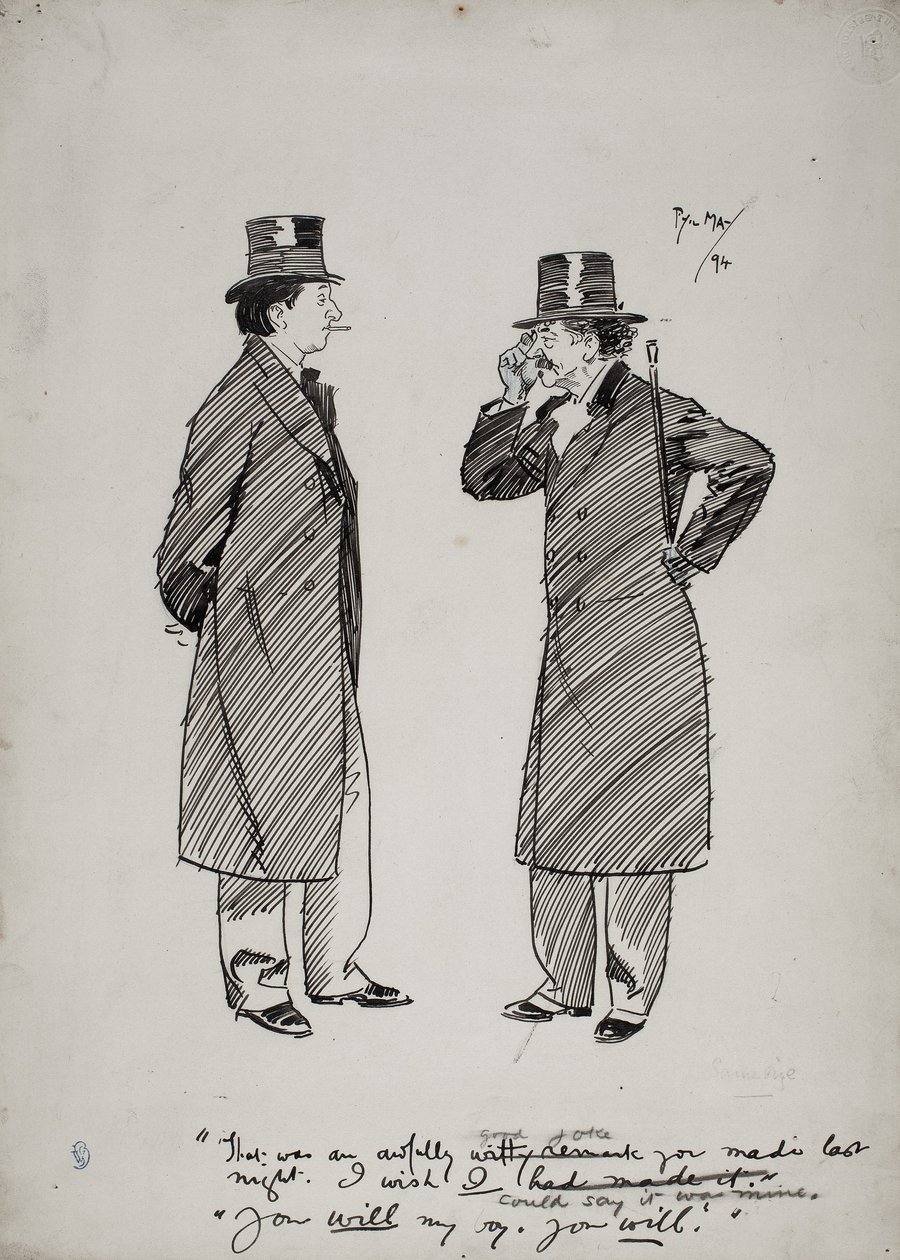 Oscar Wilde und Whistler von Phil May