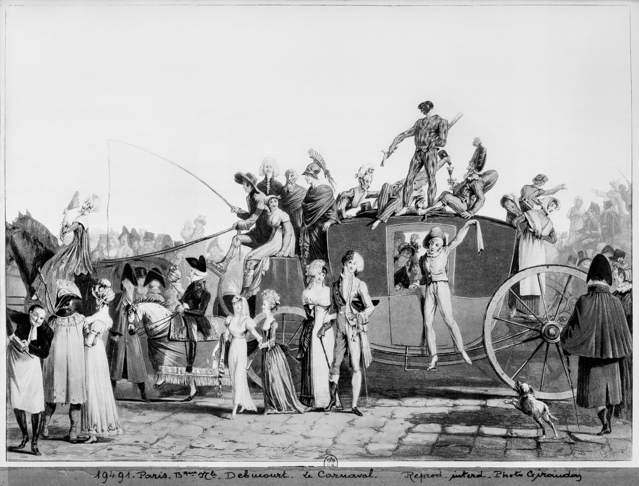 Karneval, 1810 von Philibert Louis Debucourt