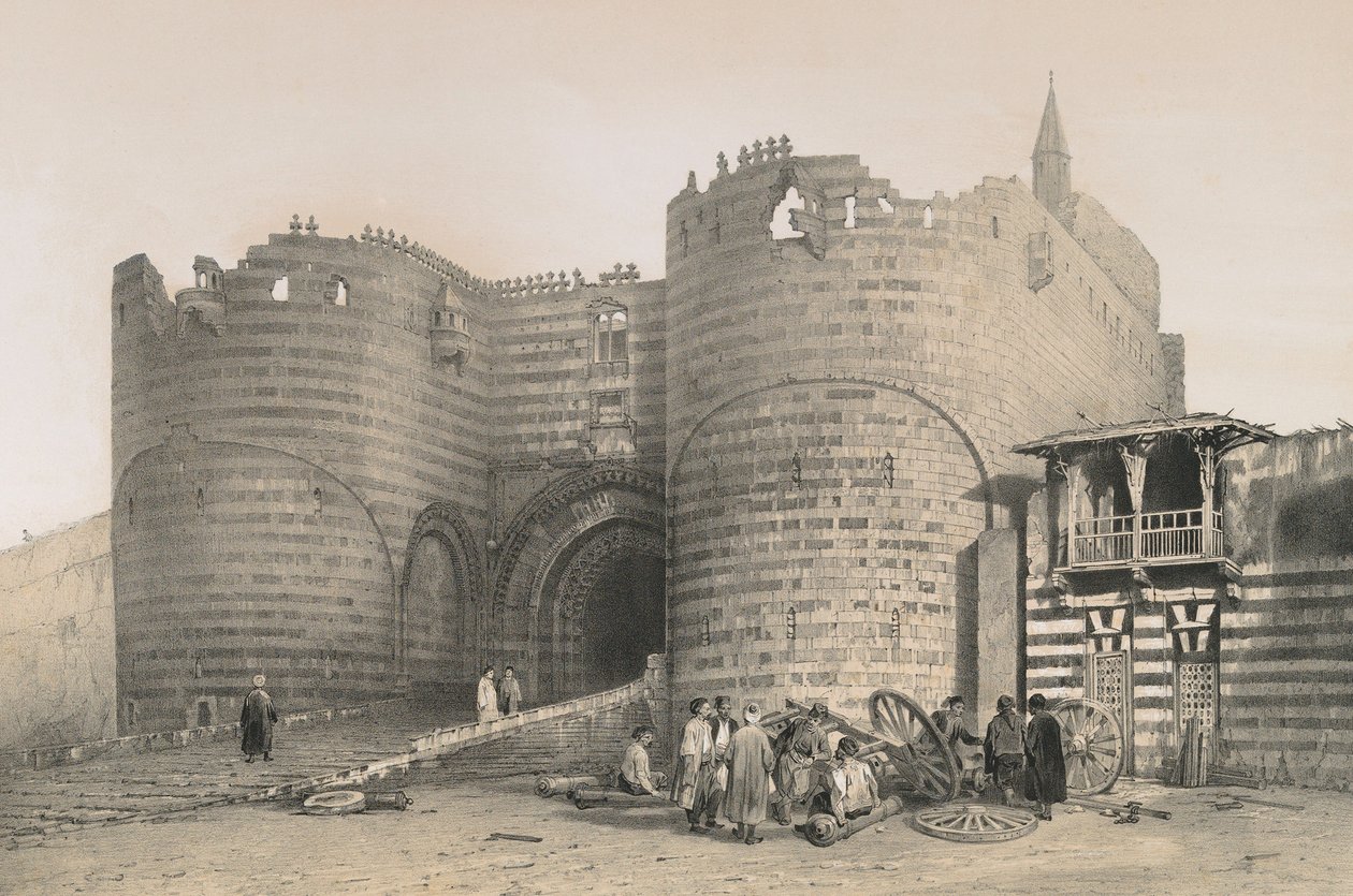 Tor der Zitadelle Saladins von Philibert Joseph Girault de Prangey